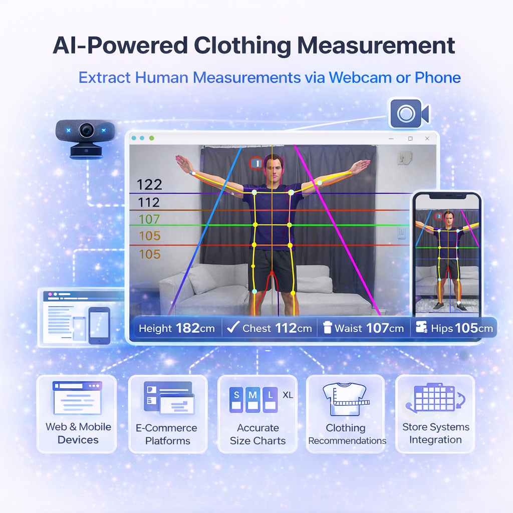 قياس الملابس بالذكاء الاصطناعي